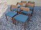 6 chairs in teak designed by N: O. Moller 5000 m2 showroom
