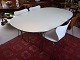 Piet hein superelipse table with white laminat with steel edge 120 * 180 perfect 
condition 5000 m2 showroom