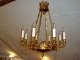 Gl French Empia chandelier in brass super-quality 5000 m2 showroom