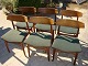 6 Brazilian rosewood chairs  in Danish design from the 1960s.  5000 m2 showroom
