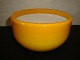 Bowl two-tone from Holmegaard in yellow / white 5000 m2 showroom