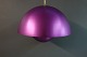 Pendant lamp designed by Verner Panton P1 Flower pot in purple metallic paint in 
good condition 5000 m2 showroom