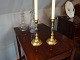 Candlesticks in brass with Wood from Skultuna, stamped no. 75. The Price for the 
pair is 3500 kr. 
5000m2 showroom.