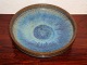 Beautiful dish in blue and brown colors Designed by Michael Andersen, Bornholm. 
Dia 22 cm. 5000 m2 showroom.