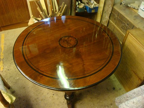 Antique table after restoration