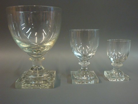 Gorm the Old glass from Holmegaard from around 1900. 
Various sizes in stock right now. 
5000 m2 showroom.