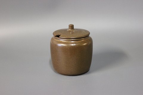 Light Brown ceramic jar with lid by Palshus.
5000m2 showroom.