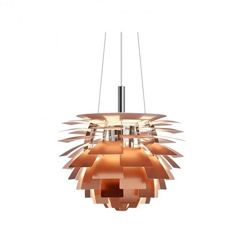 Artichoke, Ø72, of copper designed by Poul Henningsen in 1958 and manufactured by Louis Poulsen5000m2 showroom.Excellent condition