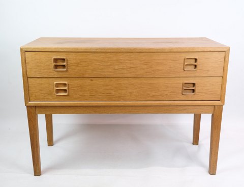 Chest of drawers in oak, 2 drawers, Danish furniture design, 1960Great condition