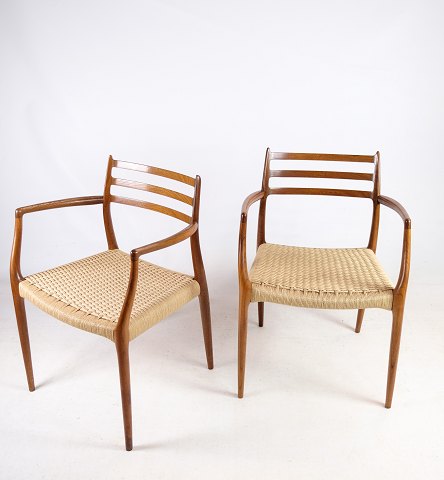 2 armchairs, model NO 62, Teak, N.O. Moller, 1962Great condition