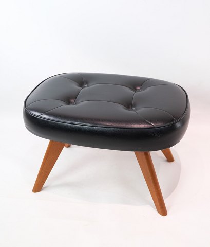 Stool - Danish Design - Black Leather - Legs In Teak - 1960
Great condition
