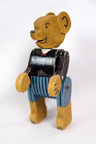 Toy teddy bear, wood, patina, 1950s.
Great condition
