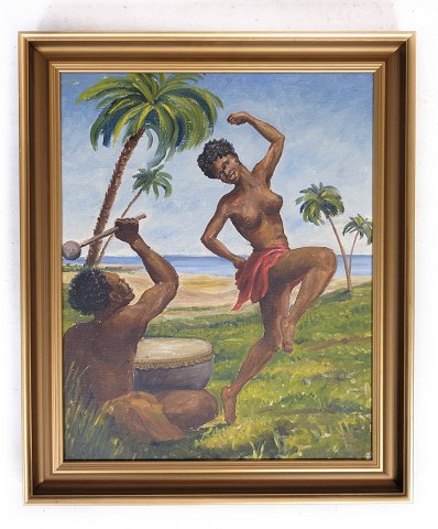 Painting, Gold frame, 1930, 71.5x59.5
Great condition
