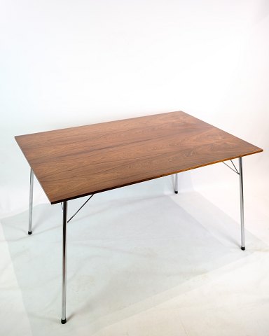 Dining Table/Cafe Table - Rosewood - Chromed Steel Frame - Arne Jacobsen - Fritz 
Hansen - 1960s
Great condition
