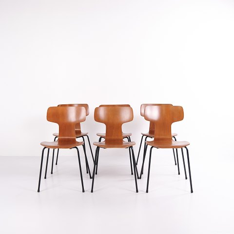 Set of 6 Dining Chairs – T-Chair / Hammer Chair – Model 3103 – Fritz Hansen
Great condition
