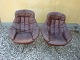 2 recliners in brown leather Danish design from 1960 5000 m2 showroom

