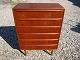High chest of drawers in teak Danish design from 1960 5000 m2 showroom
