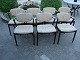7 stk spisestue-stole designet af Kai Kristiansen i eg.
5000 m2 udstilling.