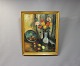 Oil painting on canvas in simpel frame by Ejner Johansen, from 1948.
5000m2 showroom.