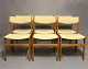 A set of 6 dining room chairs in teak and light wool by Erik Buch, from the 
1960s.
5000m2 showroom.