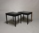 A pair of stools in classic black leather and rosewood of danish design from the 
1960s.
5000m2 showroom.