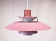 Pink PH5 lamp designed by Poul Henningsen in 1958 and manufactured by Louis 
Poulsen.
5000m2 showroom.