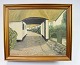 Painting of a farm signed by Chr. Petersen in 1965, a picture of the actual farm 
comes with it.
5000m2 showroom.