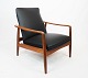 Easy chair in teak and black leather designed by Søren Ladefoged in the 1960s.
5000m2 showroom.