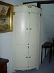painted Curved corner cupboard