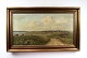 Oil painting with 
nature landscape and gilded frame signed Edmund Fischer.
5000m2 showroom.