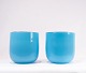A pair of flower pots in light blue glass by Holmegaard.
5000m2 showroom.