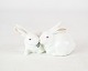Kgl. porcelænsfigur i form af et par kaniner.
Flot stand
