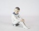 Porcelain figure, sitting boy, no.: 1742 by Bing and Grøndahl.
Great condition
