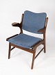 Armchair - Teak - Blue Fabric - Arne Hovmand Olsen - 1960