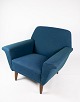 Armchair - Dark blue wool fabric - Dark wood legs - Danish design - Fritz Hansen 
- 1960