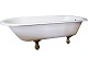 Antique porcelain bath tub on brass feet, in great condition from 1908.
5000m2 showroom.
