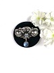 Brooch of 830 silver decorated with moonstones. 
5000m2 showroom.
Great condition
