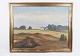 Oil painting on canvas, motif of agriculture, 1930Great condition