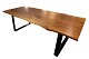 Plank table of oak and black metal frame frame, of own design and new made. 
5000m2 exhibition
Excellent condition
