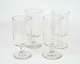 Fire Beatrice glas fra Holmegaard glasværk fra omkring år 1880