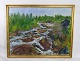 Oil painting painted on canvas with green and brown shades by Sixten Wiklund 
from around the 1950s.
H: 64.5 B: 80
Great condition
