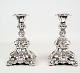 A pair of candlesticks, real silver, 1930Excellent condition