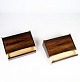 Wall-hung bedside tables, rosewood, drawers, Ølholm Møbelfabrik, Horsens
Great condition
