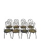 Eight French chairs, iron, original, 1950s
Great condition
