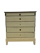 Chest of drawers - White painted - Patinated - Five drawers - 1820Great condition