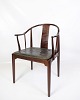 China Chair - Model FH 4283 - Dark Wood - Black Leather - Hans J. Wegner - Fritz 
Hansen - 1950s
Great condition
