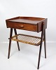 Bedside Table - Teak - Drawer & Wicker Shelf - Danish Design - Søren Rasmussen - 
1960s
Great condition
