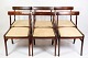 Set of 6 Dining Chairs - Model Rungstedlund - Mahogany - Upholstered in Light 
Fabric - Ole Wanscher - P. Jeppesen - 1960s
Great condition
