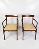 Set of 2 Armchairs - Model Rungstedlund - Mahogany - Upholstered in Light Fabric 
- Ole Wanscher - P. Jeppsen - 1960s
Great condition
