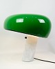 Flos Snoopy Table Lamp - White Marble Base and Green Top Shade - Achille
Great condition
